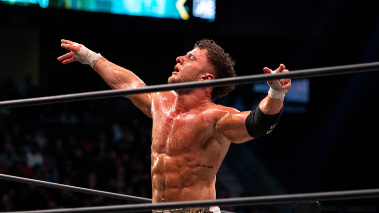 MJF posing in the ring 