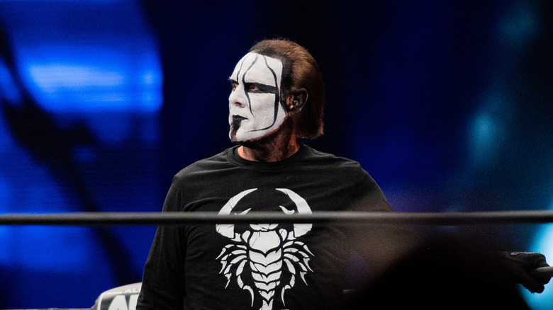 Sting in an AEW ring 