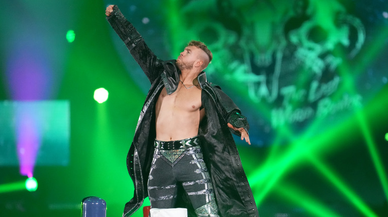 Will Ospreay makes an entrance