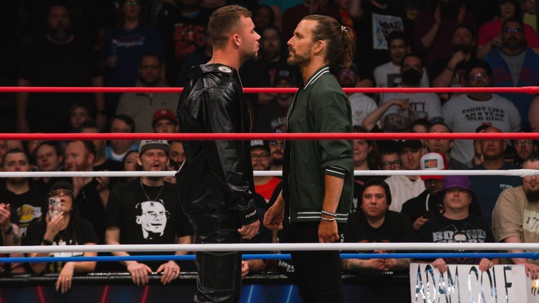 Adam Cole and Daniel Garcia square off