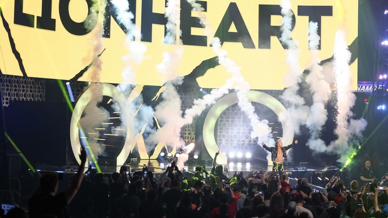 Chris Jericho makes an entrance