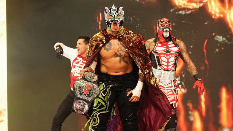 Lucha Bros make their entrance 