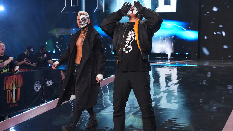 Sting and Darby Allin make their entrance