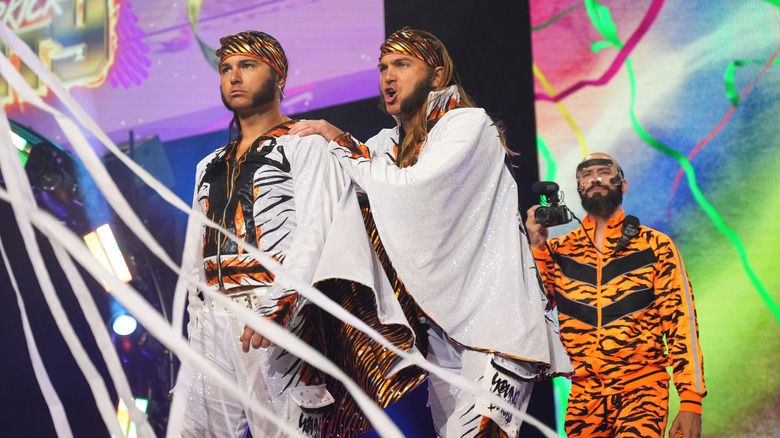 The Young Bucks make their entrance 