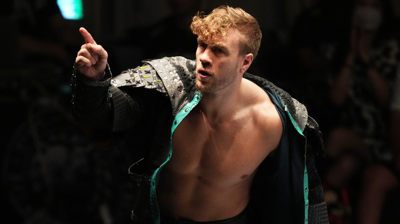 Will Ospreay pointing