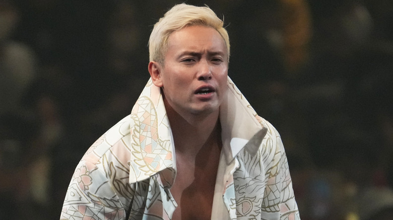 Kazuchika Okada makes an entrance