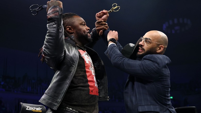 Swerve Strickland and Ricochet on AEW Dynamite