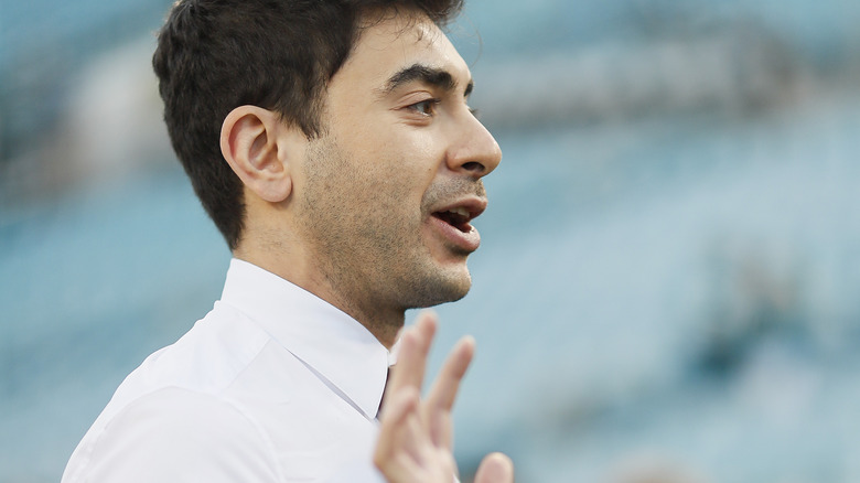 Tony Khan waving