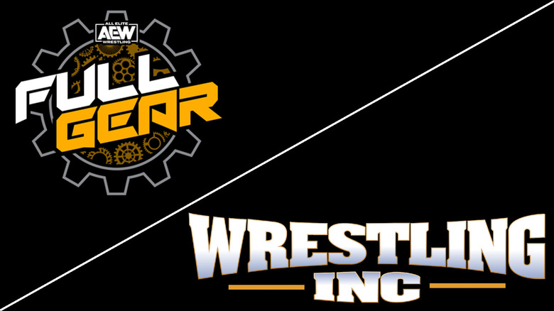 AEW Full Gear logo and Wrestling Inc. logo