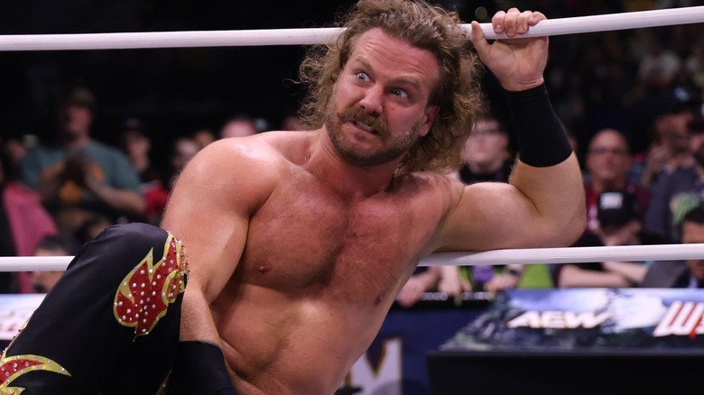 Adam Page looking crazed in the ring on "AEW Dynamite."