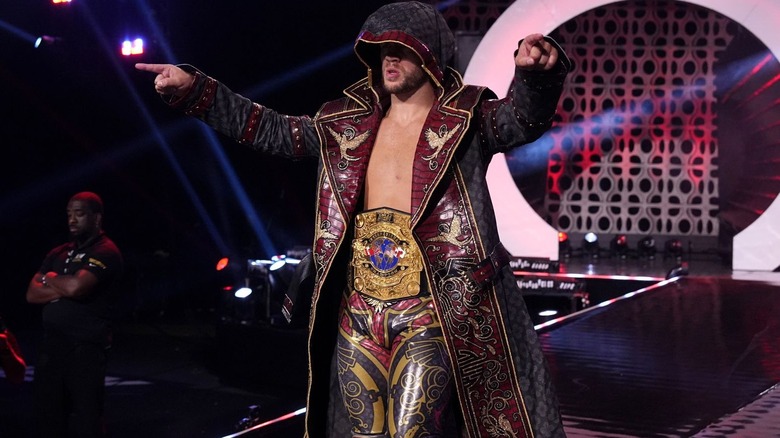 Will Ospreay making his entrance at AEW All Out 2024