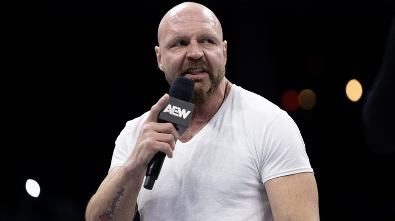 Moxley speaking in the ring