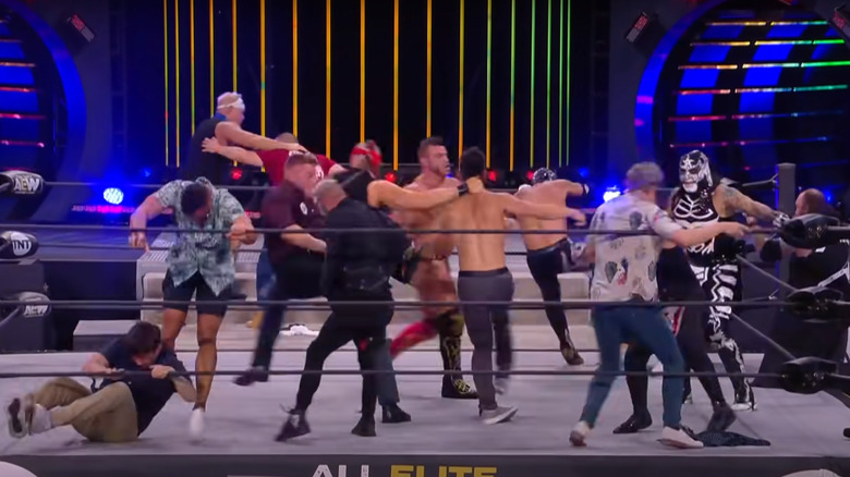 Casino Battle Royale AEW Locker Room