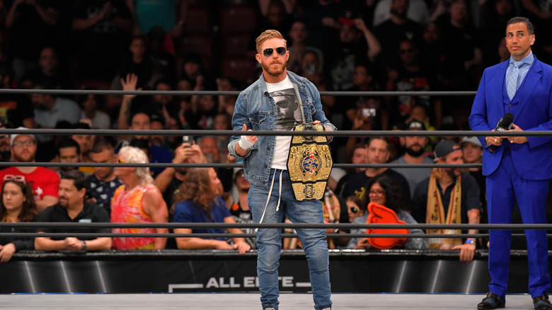 Orange Cassidy Holds International Championship In AEW Ring