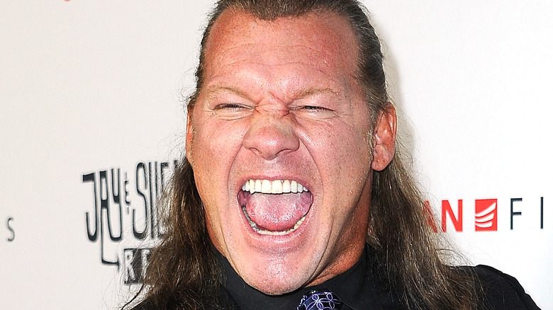 Chris Jericho With His Mouth Open