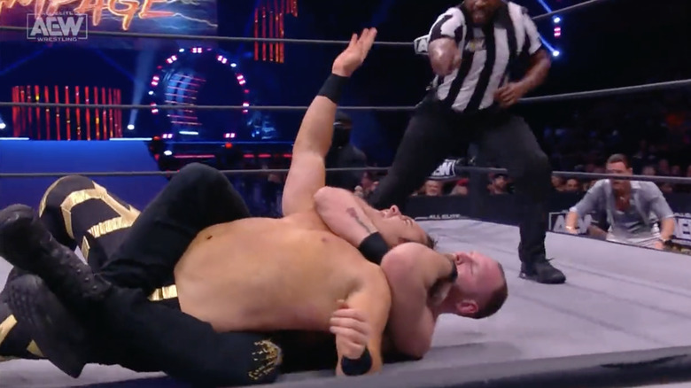 Moxley with the sleeper on Menard