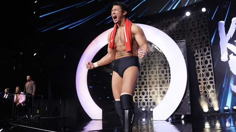 Shibata on the entrance ramp