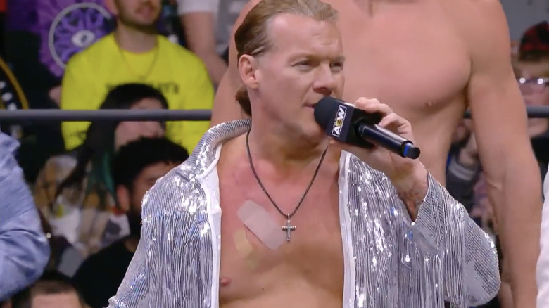 Jericho speaking in the ring