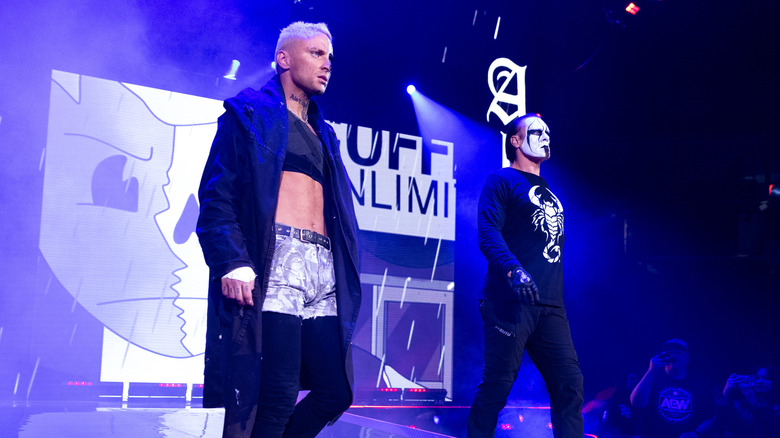 Sting and Darby Allin make their entrance 