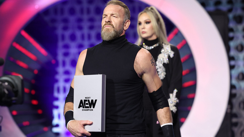 Christian Cage clutches his world title contract