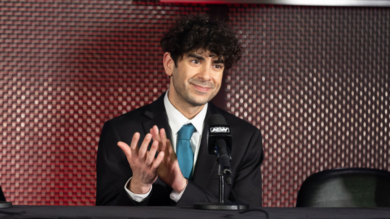 Tony Khan smiling