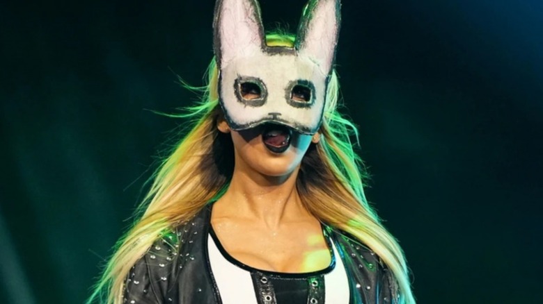 The Bunny makes her entrance at the Owen Hart Cup