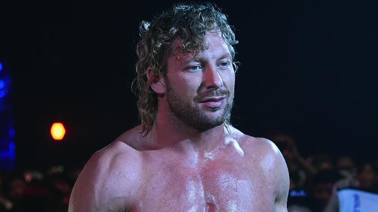 Kenny Omega walking to the ring