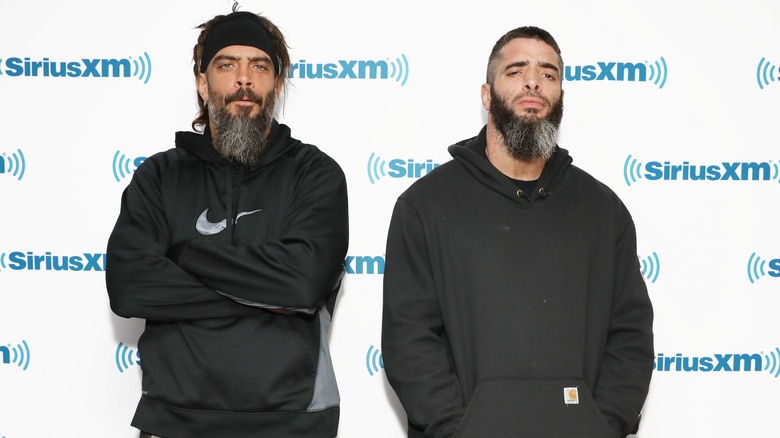 Mark Briscoe with his brother, the late Jay Briscoe