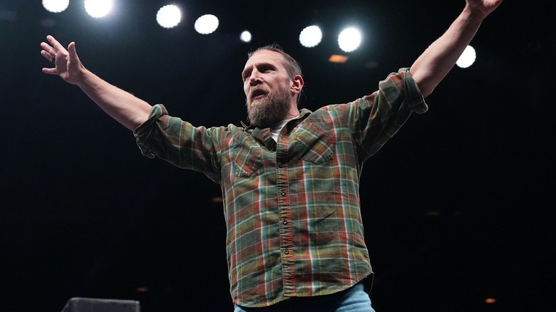 Bryan Danielson raising his arms