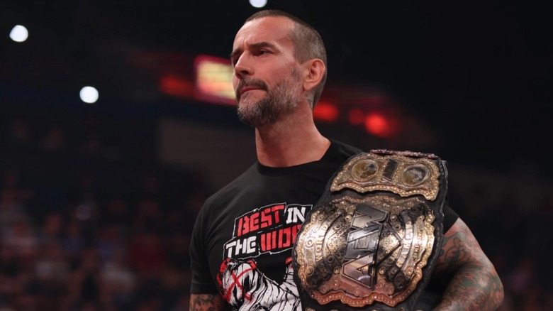 CM Punk with the "Real" World Title