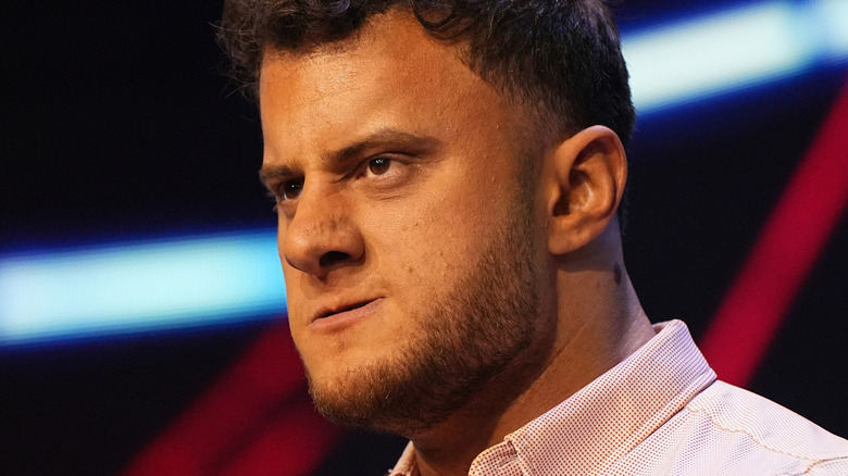 MJF looks frustrated