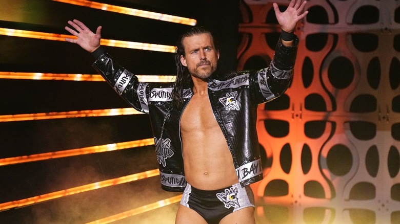 Adam Cole poses in the entrance tunnel during "AEW Dynamite: Winter is Coming"