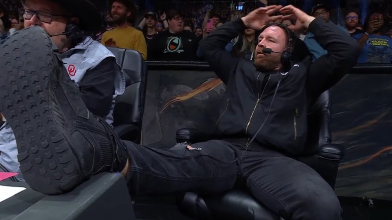 Jon Moxley on commentary