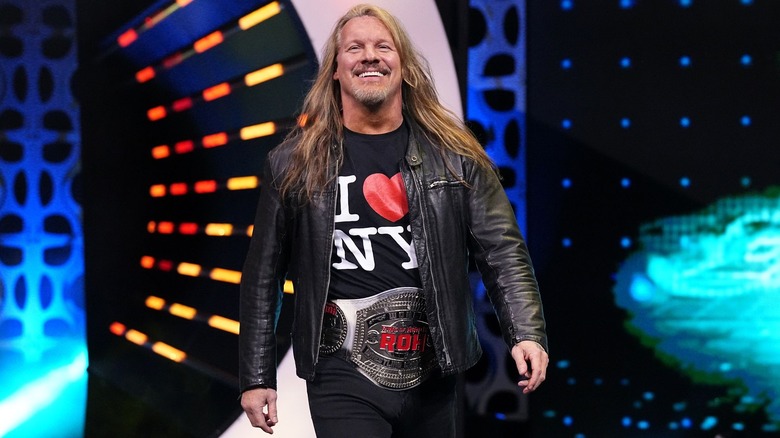 Chris Jericho smiling on AEW Rampage