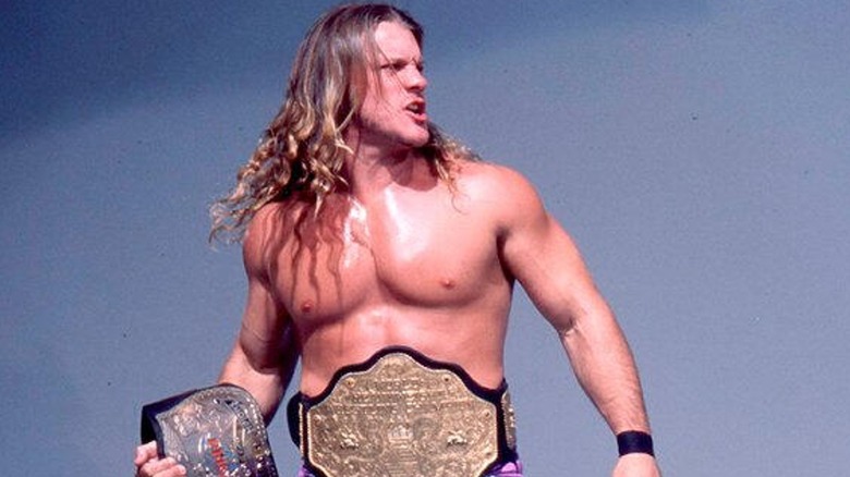 Chris Jericho as WCW Champion in WWE