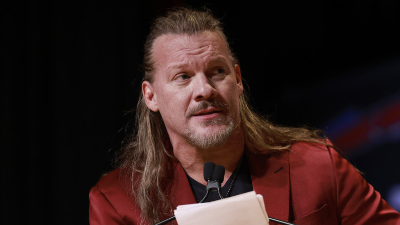 Chris Jericho speaks onstage at The Walking Dead Universe panel during New York Comic Con 2024