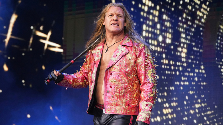 Chris Jericho on his way to the ring 