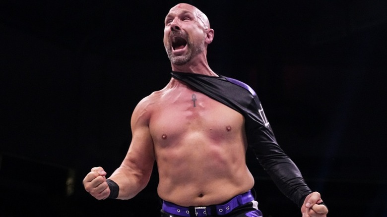 Christopher Daniels during his match against Jack Perry. "AEW Collision," September 2024