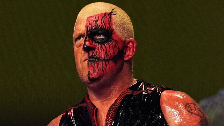 Dustin Rhodes in red face paint