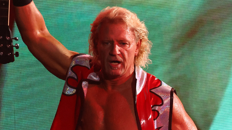 Jeff Jarrett drenched in sweat