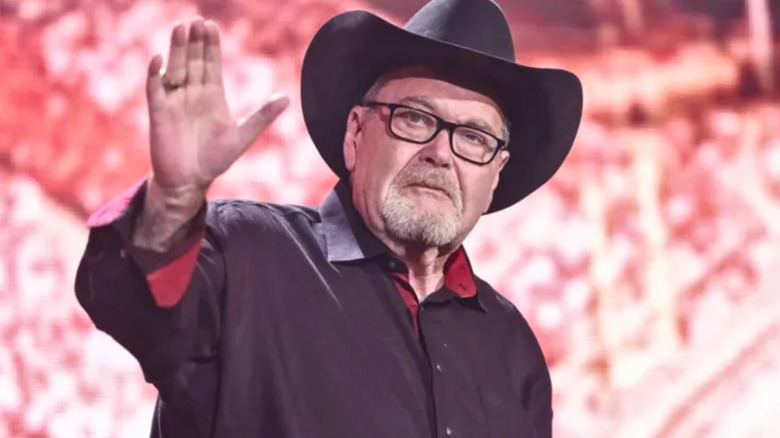 Jim Ross waving his hand