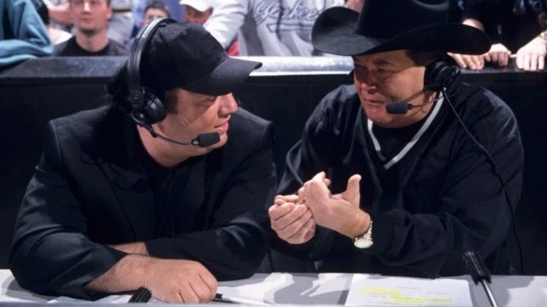 Paul Heyman and Jim Ross in 2001