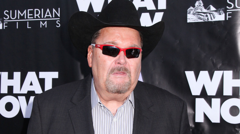 Jim Ross looking serious