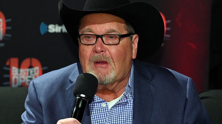 Jim Ross attends SiriusXM's "Busted Open" celebrating 10th Anniversary In New York City on the eve of WrestleMania 35 on April 6, 2019 in New York City.