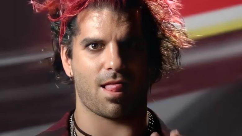 Jimmy Jacobs poses during a Ring of Honor video segment on YouTube.