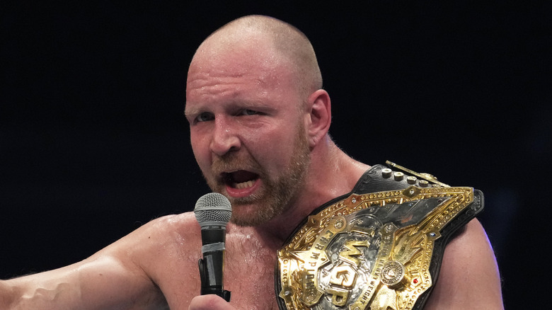 Jon Moxley in Japan, likely telling someone to abandon all hope