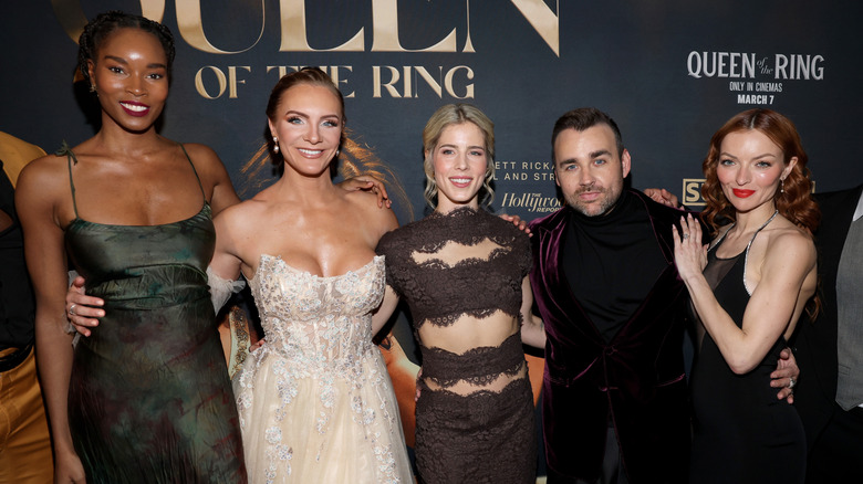 "Queen of the Ring" director and stars at the premiere