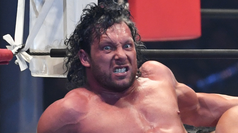 Kenny Omega, thinking about barbed wire