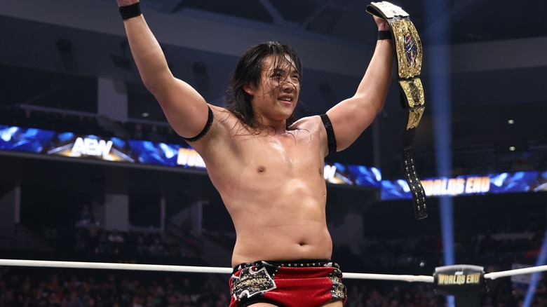 Konosuke Takeshita retains AEW International Championship at Worlds End