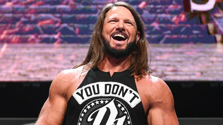 AJ Styles smiling